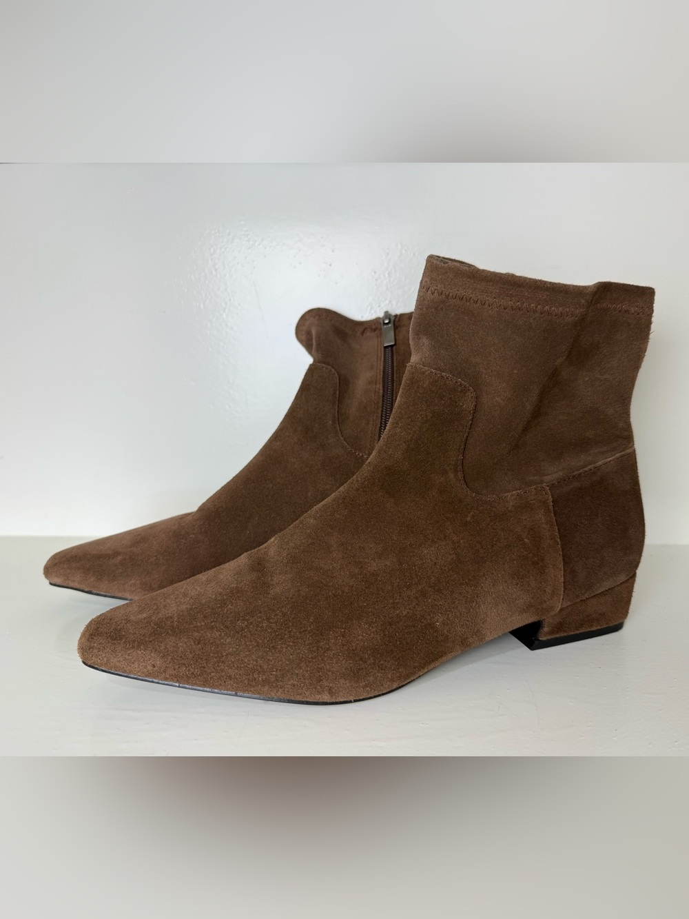 Jason Wu brown suede ankle boots